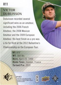 2014 SP - Rookie Extended Sapphire #R11 Victor Dubuisson Back