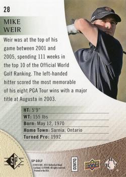 2014 SP #28 Mike Weir Back