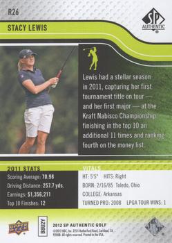 2012 SP Authentic - Rookie Extended Series #R26 Stacy Lewis Back