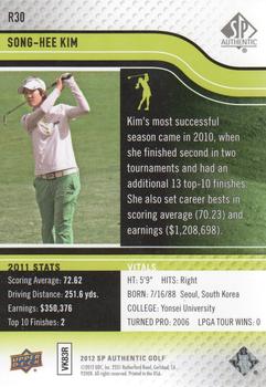 2012 SP Authentic - Rookie Extended Series #R30 Song-Hee Kim Back