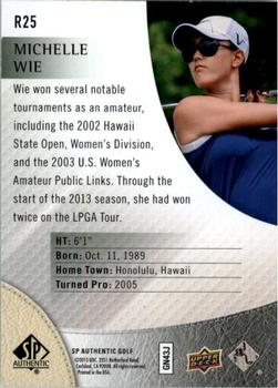 2014 SP - Rookie Extended Series #R25 Michelle Wie Back