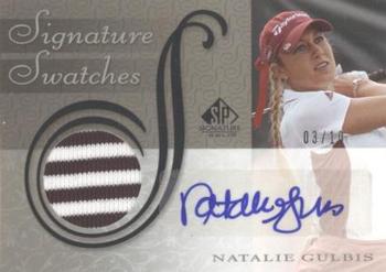 2005 SP Signature Golf - Signature Swatches #SS-GU Natalie Gulbis Front