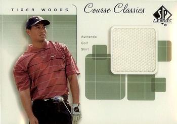 2002 SP Authentic - Course Classics Game-Used Shirt #CC-TW Tiger Woods Front