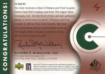 2003 SP Authentic - Classic Combos #CC-MO/FC Mark O'Meara / Fred Couples Back