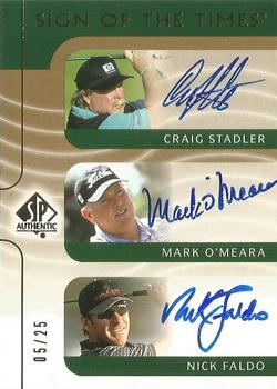 2003 SP Authentic - Sign of the Times Triple #ST/MO/NF Craig Stadler / Mark O'Meara / Nick Faldo Front