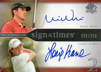 2004 SP Authentic - Sign of the Times Dual #MW/LK Mike Weir / Lorie Kane Front