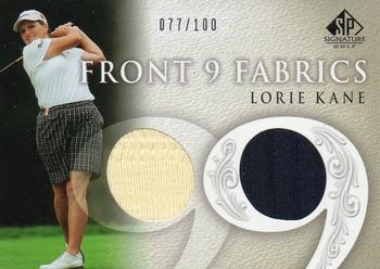 2004 SP Signature - Front 9 Fabrics Dual #F9F-LK Lorie Kane Front