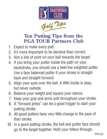 1999 PGA Tour Partners Club Golf Tips #PPCJO Steve Jones Back