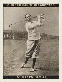 1927 Churchman's Famous Golfers 1st Series (Large) #4 Walter Hagen Front
