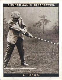 1927 Churchman's Famous Golfers 1st Series (Large) #5 Alex Herd Front