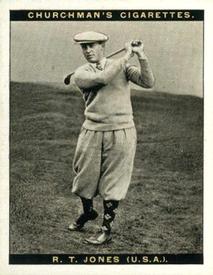 1927 Churchman's Famous Golfers 1st Series (Large) #7 Bobby Jones Front
