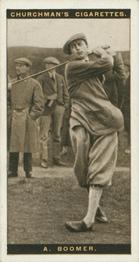 1927 Churchman's Famous Golfers #4 Aubrey Boomer Front