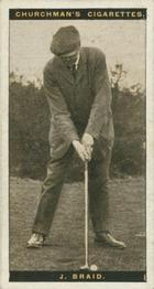 1927 Churchman's Famous Golfers #6 James Braid Front