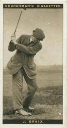 1927 Churchman's Famous Golfers #7 James Braid Front