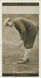 1927 Churchman's Famous Golfers #10 George Duncan Front