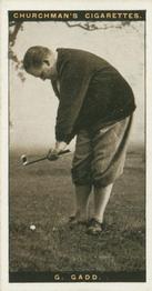 1927 Churchman's Famous Golfers #11 George Gadd Front