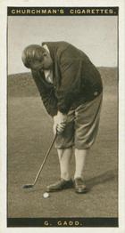 1927 Churchman's Famous Golfers #12 George Gadd Front