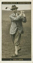 1927 Churchman's Famous Golfers #23 Len Holland Front