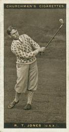 1927 Churchman's Famous Golfers #27 R.T. Jones Front