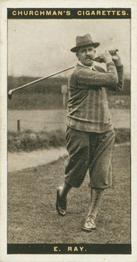 1927 Churchman's Famous Golfers #34 Edward Ray Front