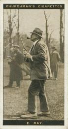 1927 Churchman's Famous Golfers #35 Edward Ray Front
