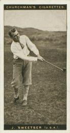 1927 Churchman's Famous Golfers #39 Jess Sweetser Front