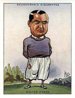 1931 Churchman's Prominent Golfers (Large) #4 Walter Hagen Front