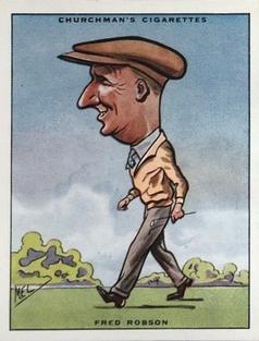 1931 Churchman's Prominent Golfers (Large) #7 Fred Robson Front