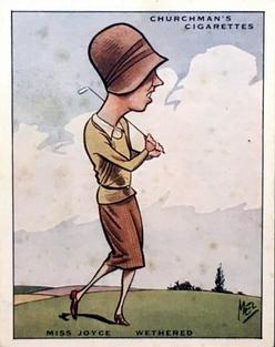 1931 Churchman's Prominent Golfers (Large) #10 Joyce Wethered Front