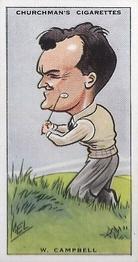 1931 Churchman's Prominent Golfers (Small) #6 William Campbell Front