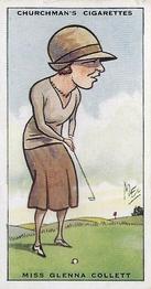 1931 Churchman's Prominent Golfers (Small) #7 Glenna Collett Front