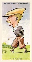 1931 Churchman's Prominent Golfers (Small) #22 Len Holland Front