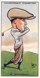 1931 Churchman's Prominent Golfers (Small) #28 Roland MacKenzie Front