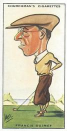 1931 Churchman's Prominent Golfers (Small) #31 Francis Ouimet Front