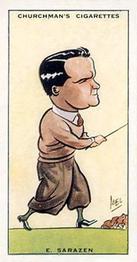 1931 Churchman's Prominent Golfers (Small) #35 Gene Sarazen Front