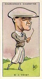 1931 Churchman's Prominent Golfers (Small) #43 George Voigt Front