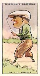 1931 Churchman's Prominent Golfers (Small) #49 Oscar Willing Front