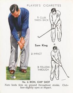 1939 Player's Golf #18 Sam King Front