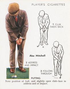 1939 Player's Golf #20 Abe Mitchell Front