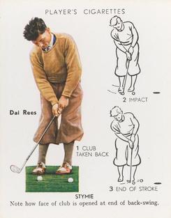 1939 Player's Golf #22 Dai Rees Front