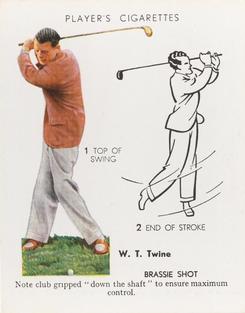 1939 Player's Golf #23 Bill Twine Front