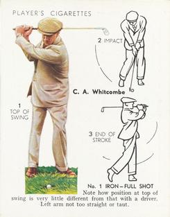 1939 Player's Golf #24 Charles Whitcombe Front