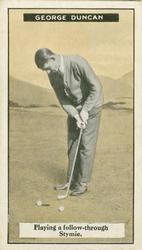 1925 Imperial Tobacco Golf Cards #42 George Duncan Front