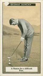 1925 Imperial Tobacco Golf Cards #43 George Duncan Front