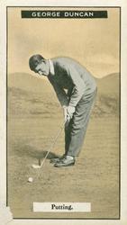 1925 Imperial Tobacco Golf Cards #44 George Duncan Front