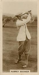 1928 Millhoff Famous Golfers #1 Aubrey Boomer Front