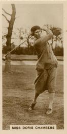 1928 Millhoff Famous Golfers #19 Miss Doris Chambers Front
