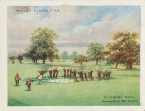 1924 Wills's Cigarettes Golfing #18 Richmond Park Front