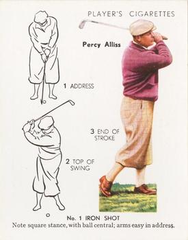 1939 Player's Golf - Without copyright line #2 Percy Alliss Front