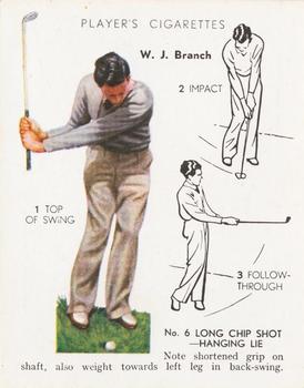 1939 Player's Golf - Without copyright line #5 W.J. Branch Front